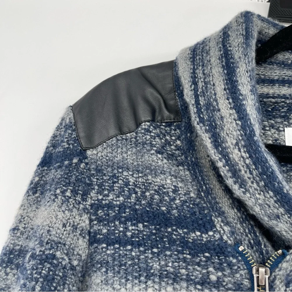 Eleven Paris Shawl Neck Wool Blend Sweater